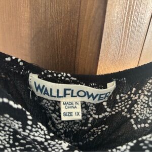 Wallflower Black and White Dotted Floral Blouse